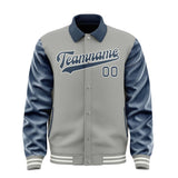 Custom Gray Blue Jacket
