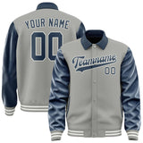 Custom Gray Blue Jacket