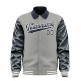 Custom Gray Navy Jacket