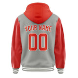 Custom Gray Orange Red Jacket