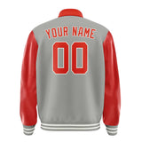 Custom Gray Orange Red Jacket