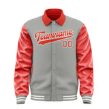 Custom Gray Orange Red Jacket