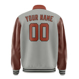 Custom Gray Coral Red Jacket