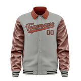 Custom Gray Coral Red Jacket
