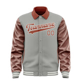 Custom Gray Coral Red Jacket