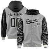 Custom Gray Black Jacket