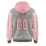 Custom Gray Light Pink Jacket