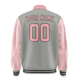 Custom Gray Light Pink Jacket