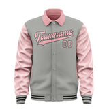 Custom Gray Light Pink Jacket