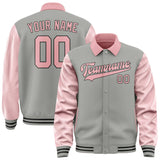Custom Gray Light Pink Jacket