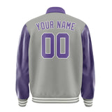 Custom Gray Light Purple Jacket