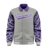 Custom Gray Light Purple Jacket