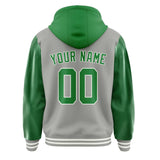Custom Gray Emerald Green Jacket