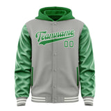 Custom Gray Emerald Green Jacket