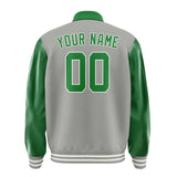 Custom Gray Emerald Green Jacket