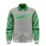 Custom Gray Emerald Green Jacket