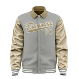 Custom Gray Light Khaki Jacket