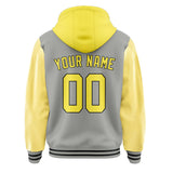 Custom Gray Light Yellow Jacket