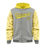 Custom Gray Light Yellow Jacket