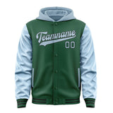 Custom Green Light Blue Jacket