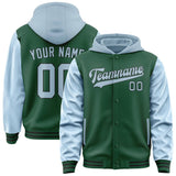 Custom Green Light Blue Jacket