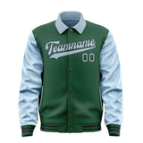 Custom Green Light Blue Jacket