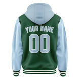 Custom Green Light Blue Jacket