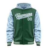 Custom Green Light Blue Jacket