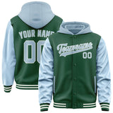 Custom Green Light Blue Jacket
