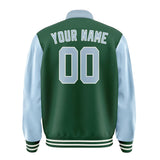 Custom Green Light Blue Jacket