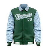 Custom Green Light Blue Jacket