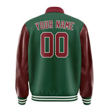 Custom Green Crimson Red Jacket