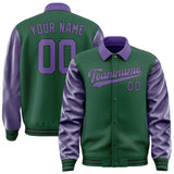 Custom Green Light Purple Jacket