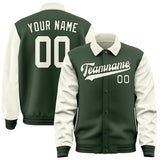 Custom Dark Green Cream Jacket