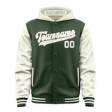 Custom Dark Green Cream Jacket