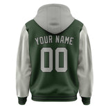 Custom Dark Green Gray Jacket