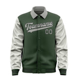 Custom Dark Green Gray Jacket