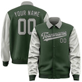 Custom Dark Green Gray Jacket