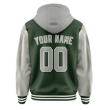 Custom Dark Green Gray Jacket