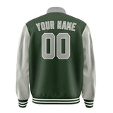 Custom Dark Green Gray Jacket