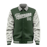 Custom Dark Green Gray Jacket