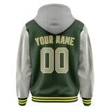 Custom Dark Green Gray Jacket