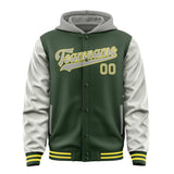Custom Dark Green Gray Jacket