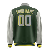 Custom Dark Green Gray Jacket