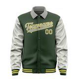 Custom Dark Green Gray Jacket