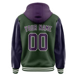 Custom Dark Green Purple Jacket