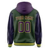 Custom Dark Green Purple Jacket