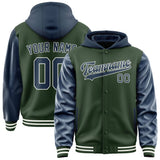 Custom Dark Green Blue Jacket