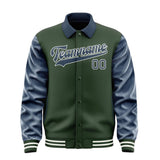 Custom Dark Green Blue Jacket