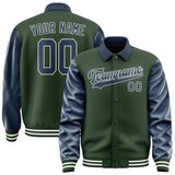 Custom Dark Green Blue Jacket